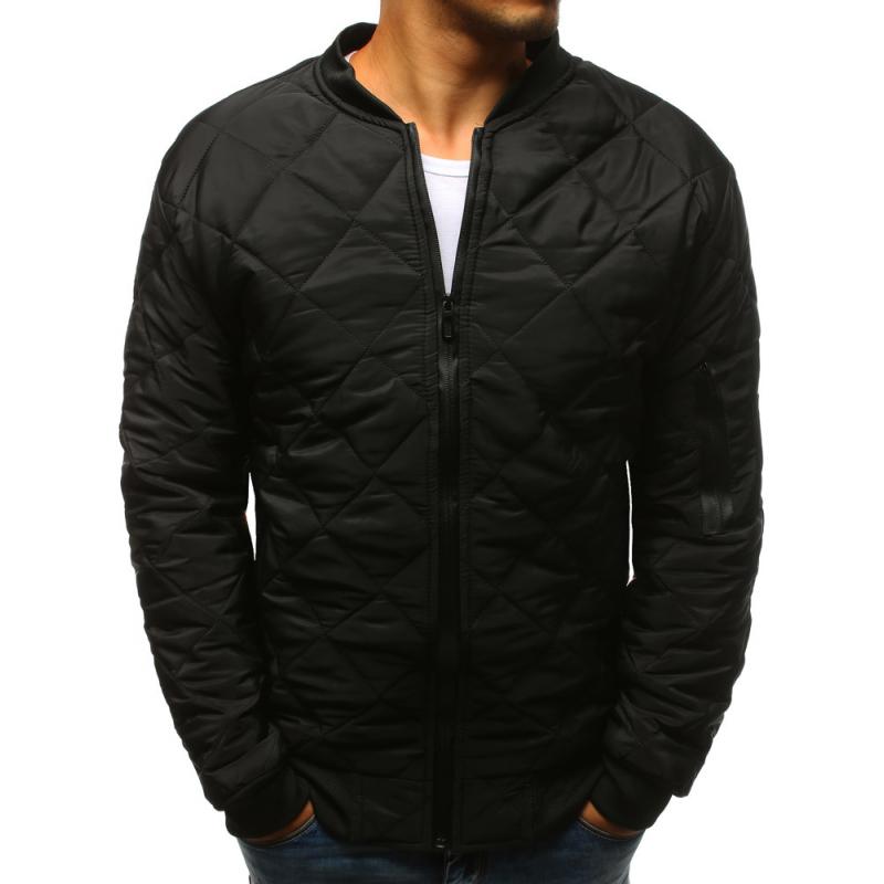 STYLE férfi dzseki, steppelt kabát fekete bombázó TAVASZI férfi dzseki fekete bombázó dzseki | manCLOTHES.hu