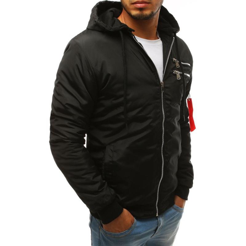 TAVASZI férfi dzseki fekete bombázó dzseki | manCLOTHES.hu TAVASZI férfi dzseki fekete bombázó dzseki | manCLOTHES.hu