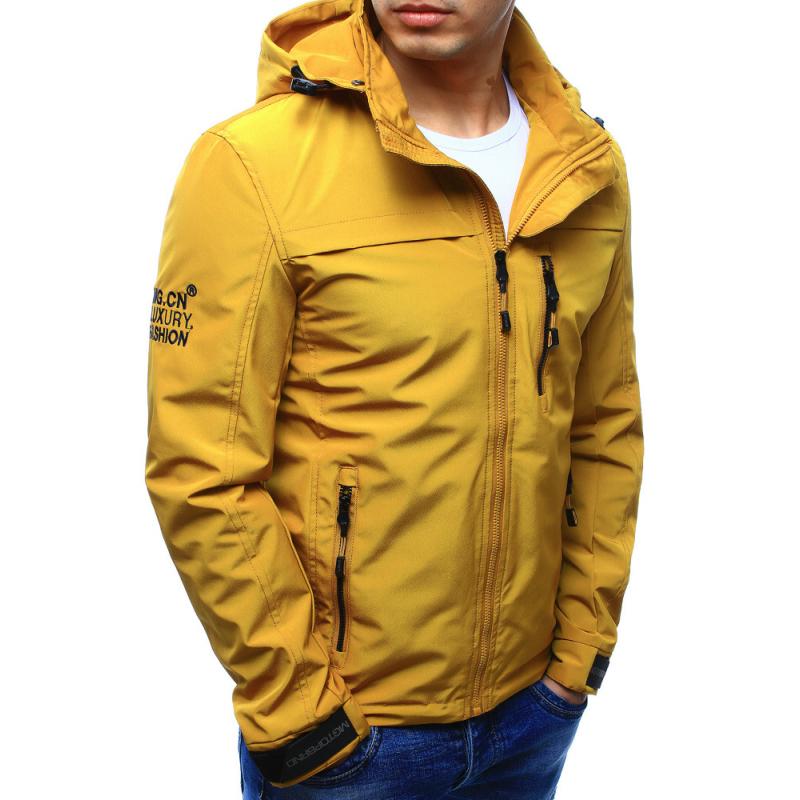Férfi kabát kapucnival átmeneti sárga | manCLOTHES.hu Férfi kabát átmeneti sárga | manCLOTHES.hu