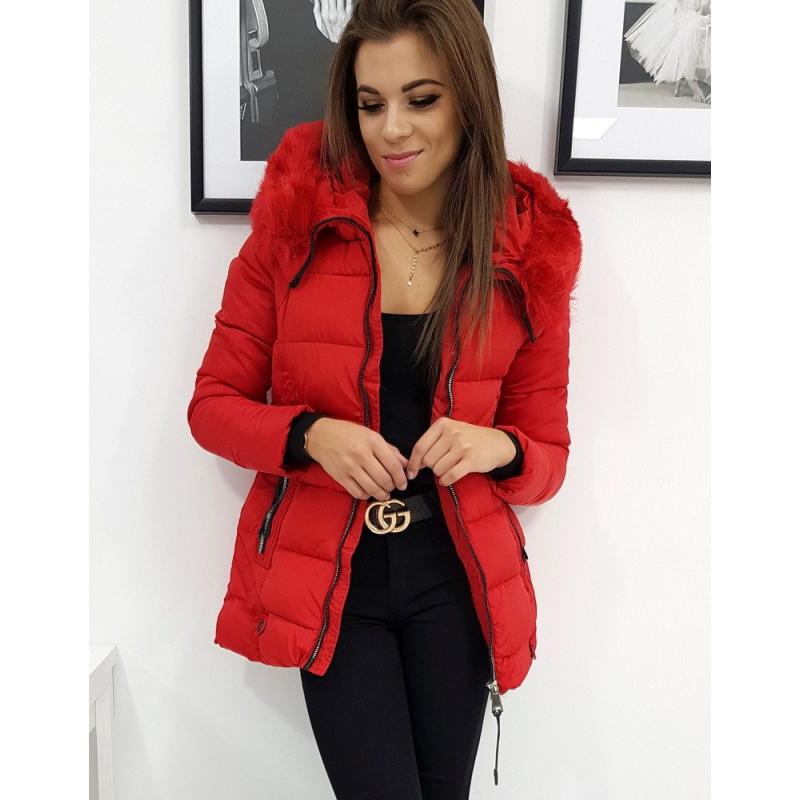 Női téli kabát steppelt piros Naomi | manCLOTHES.hu Piros női átmeneti steppelt kabát NAOMI FASHION
