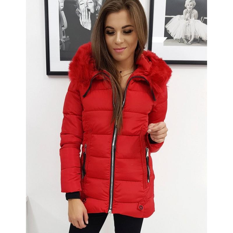 Női téli kabát steppelt piros Naomi | manCLOTHES.hu Piros női átmeneti steppelt kabát NAOMI FASHION