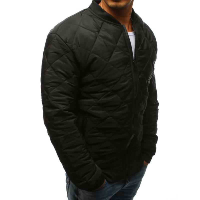 STYLE férfi dzseki, steppelt kabát fekete bombázó TAVASZI férfi dzseki fekete bombázó dzseki | manCLOTHES.hu